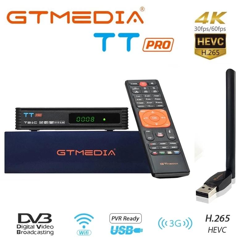 GTMEDIA TT   TV ű DVB-T2/T/̺ Wifi TV ڽ 1080P  MPEG-2/4 H.265  Ż CZ  PK V7 ÷